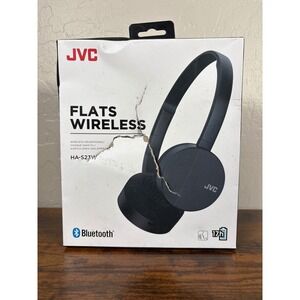 JVC Flats Wireless Bluetooth On-Ear Headphones Black HA-S23W 17H Battery Life